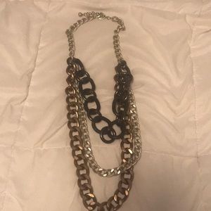 3 strand necklace chunky statement